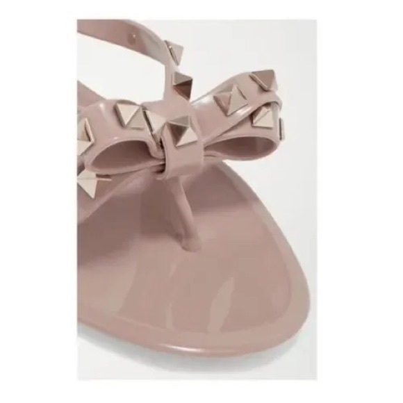 VALENTINO GARAVANI Rockstud rubber flip flops sandals - Picture 4 of 6